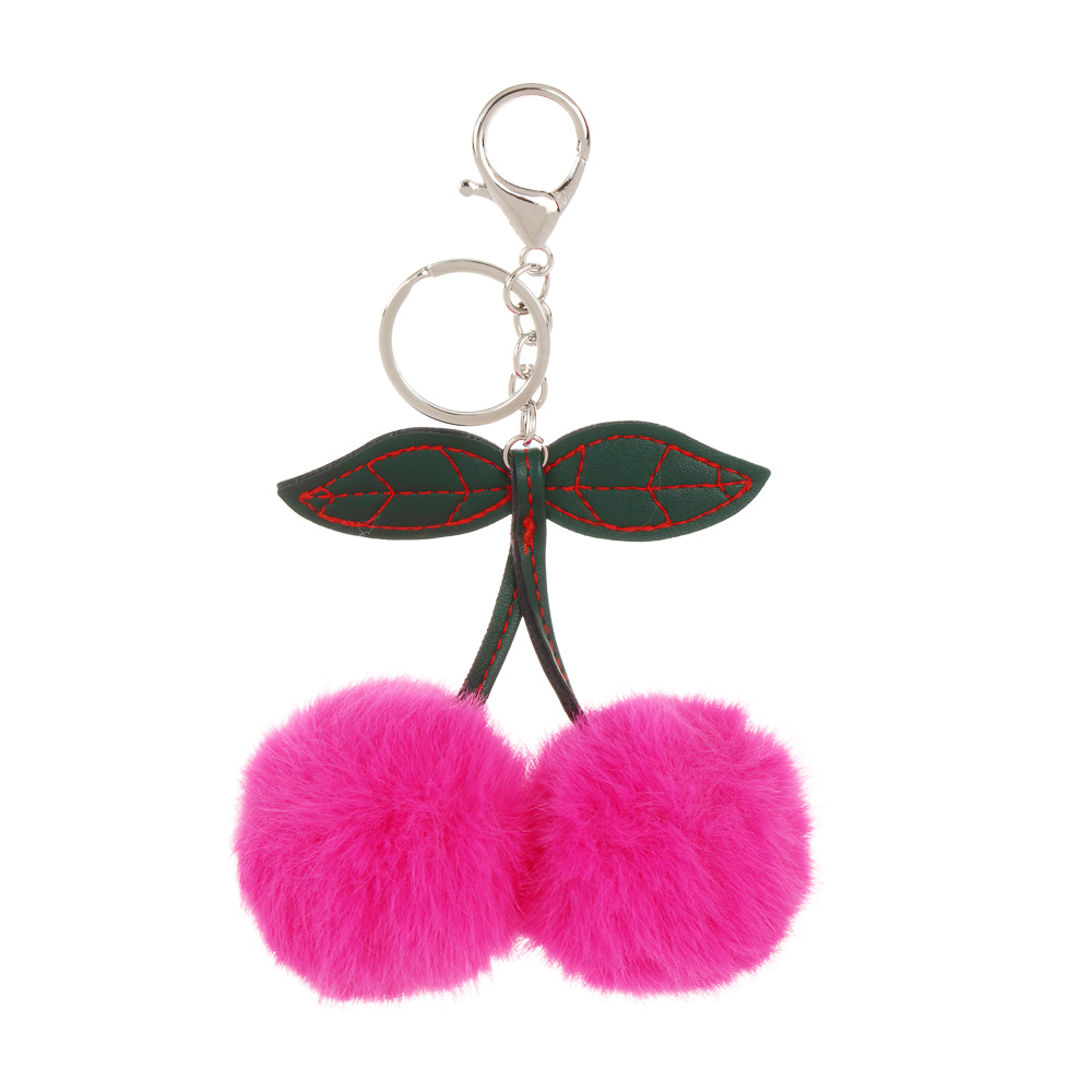 Подвеска мягкая "Вишенки", полиэстер, иск. мех, металл, тм ИГРОЛЕНД, 1811-44 - #2