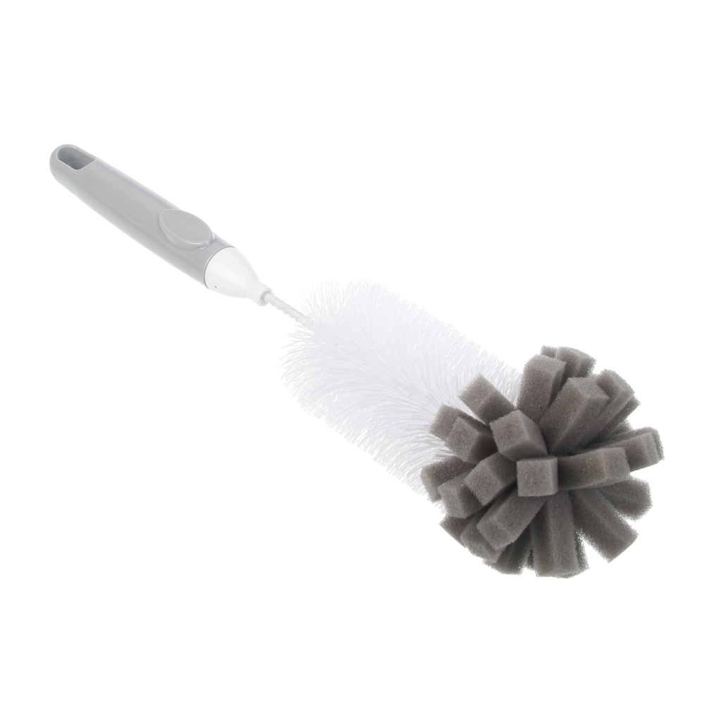 Ерш для посуды с губкой 30х5 см, тм VETTA, анатомическая ручка, полипропилен, поролон - #1