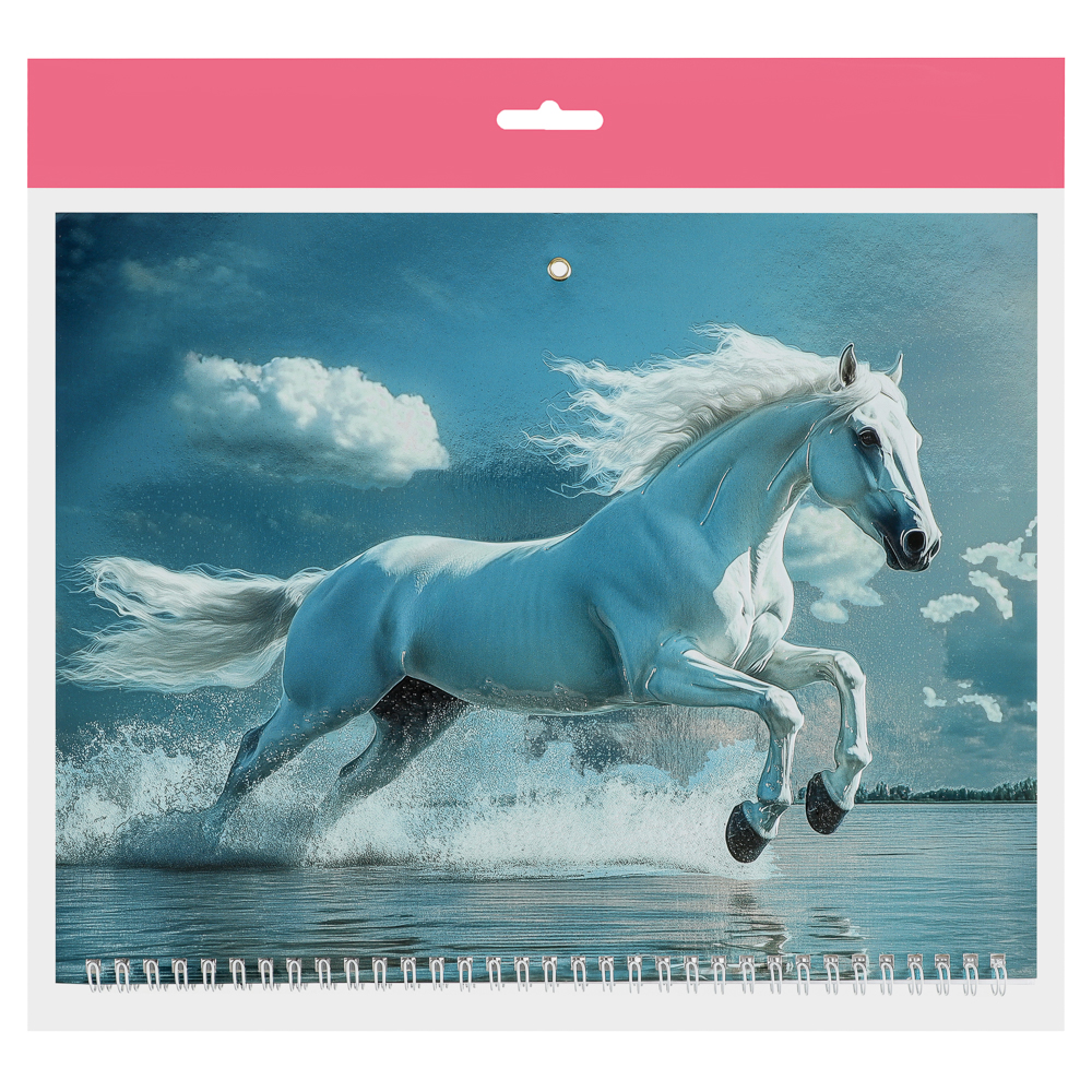 Календарь квартальный Символ Года 2026, 31x68см, тиснение с металлизированным покрытием - #17