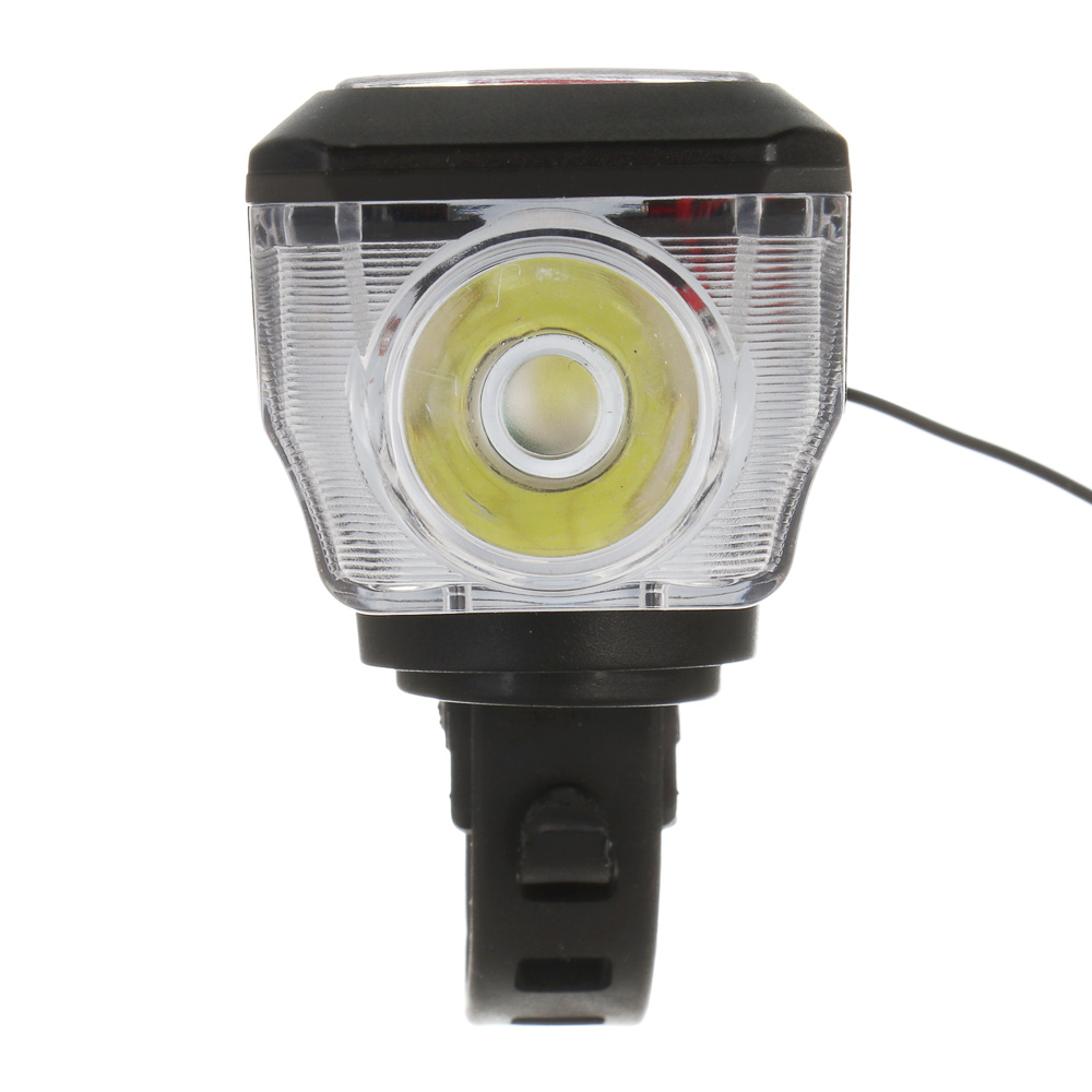 Фонарь велосипедный передний с звонком, тм BY SPORT, с зарядкой от солнечной батареи/USB, 3/6 реж. - #3