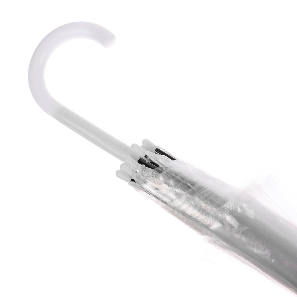 Зонт-трость прозрачный, диаметр 90 см, 8 спиц, ЭВА, пластик, сплав, 3 цвета - #15