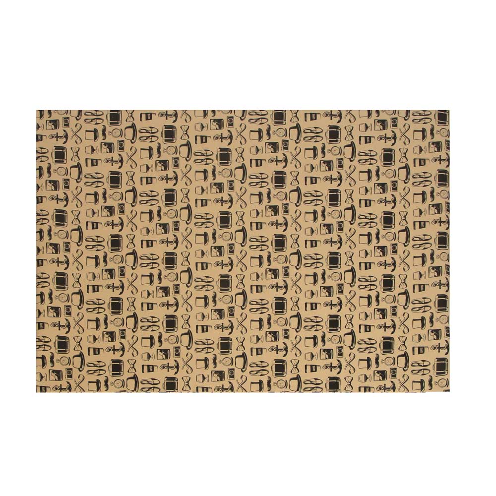 Бумага для упаковки подарков тм LADECOR, 70х100 см, 70 г, для мужчин, односторонняя, 4 дизайна - #2