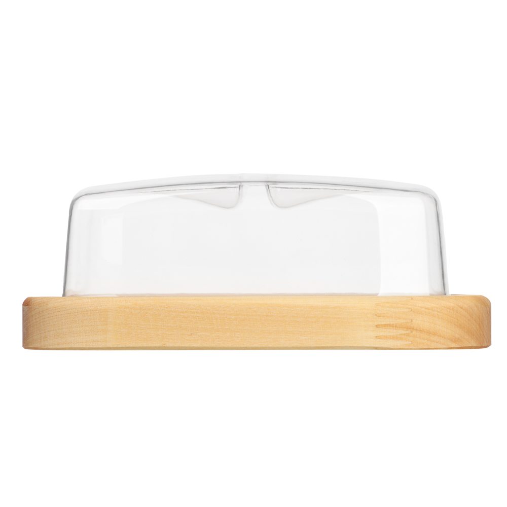 Масленка 18х12х7см, пластик, дерево - #3