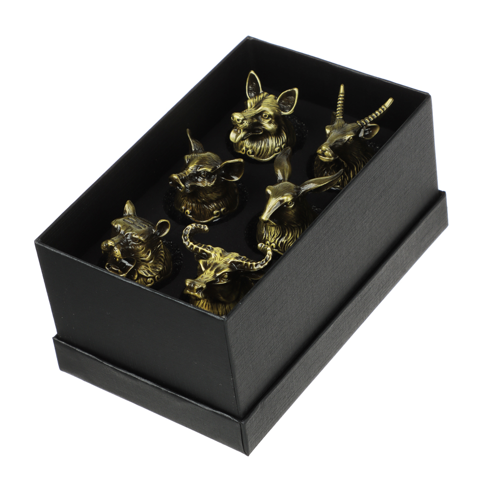 Набор стопок перевертышей тм MILLIMI, 30мл, бронза, стекло, 6шт - #10