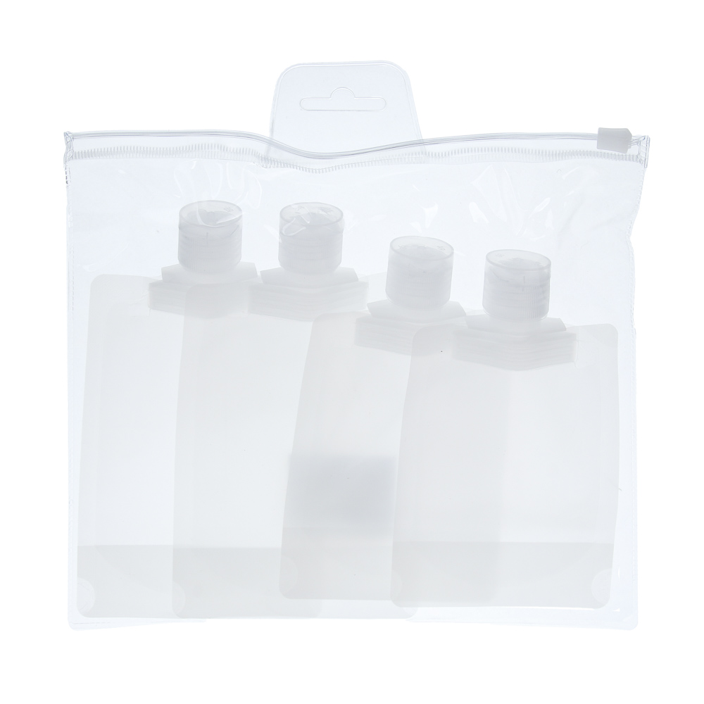 Набор мягких дорожных емкостей 4 шт тм ЮНИLOOK (100 мл х 2 шт, 50 мл х 2 шт) - #6