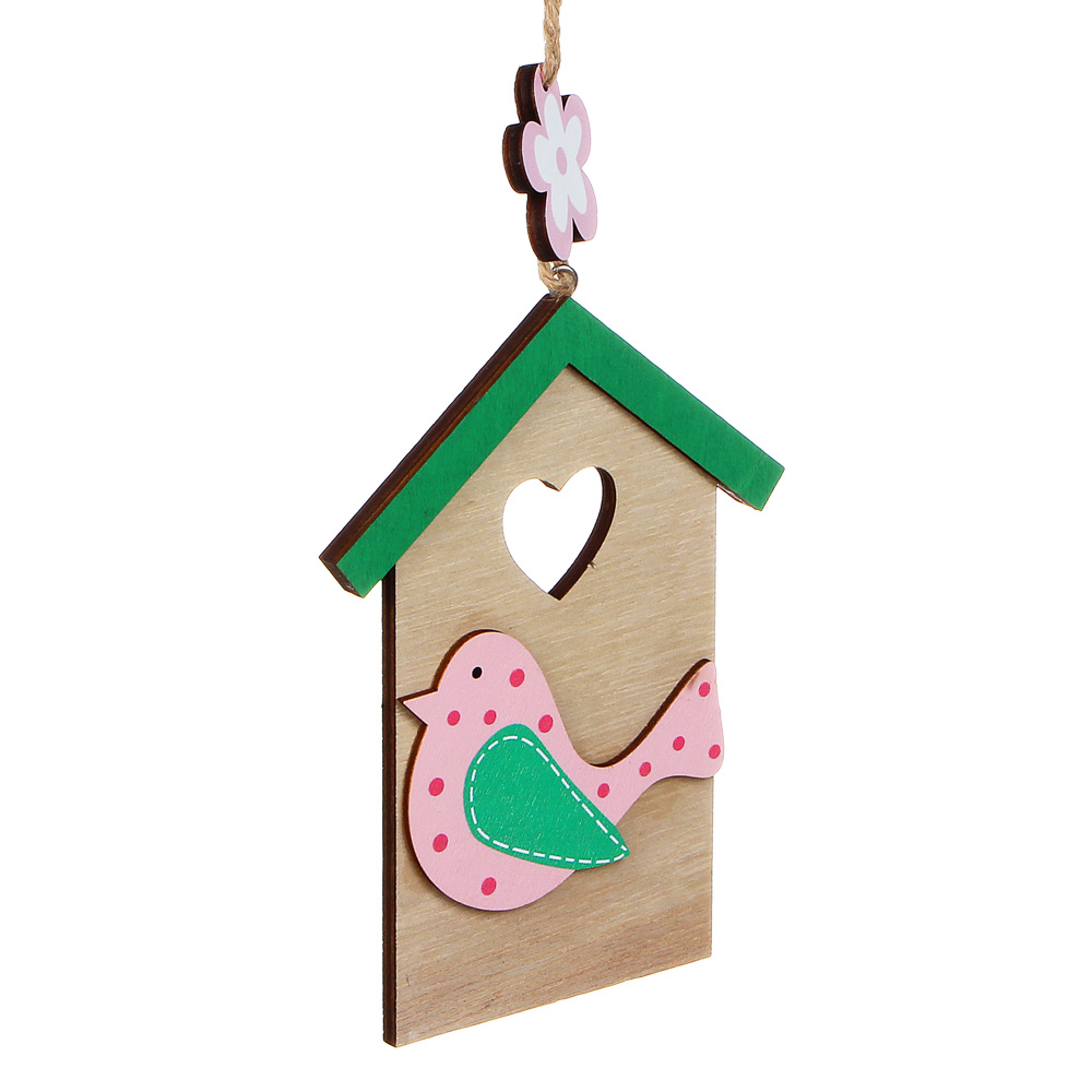 INBLOOM Подвеска декоративная садовая Скворечник, 28 см, МДФ, 2 дизайна - #3