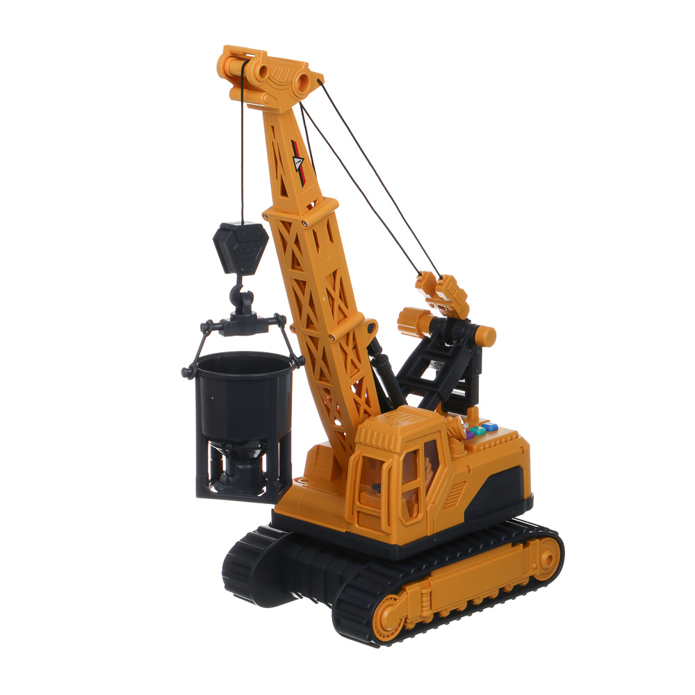 ИГРОЛЕНД Инерционный строительный кран, свет, звук, 3хAG13, ABS, 35х17х25 см - #3