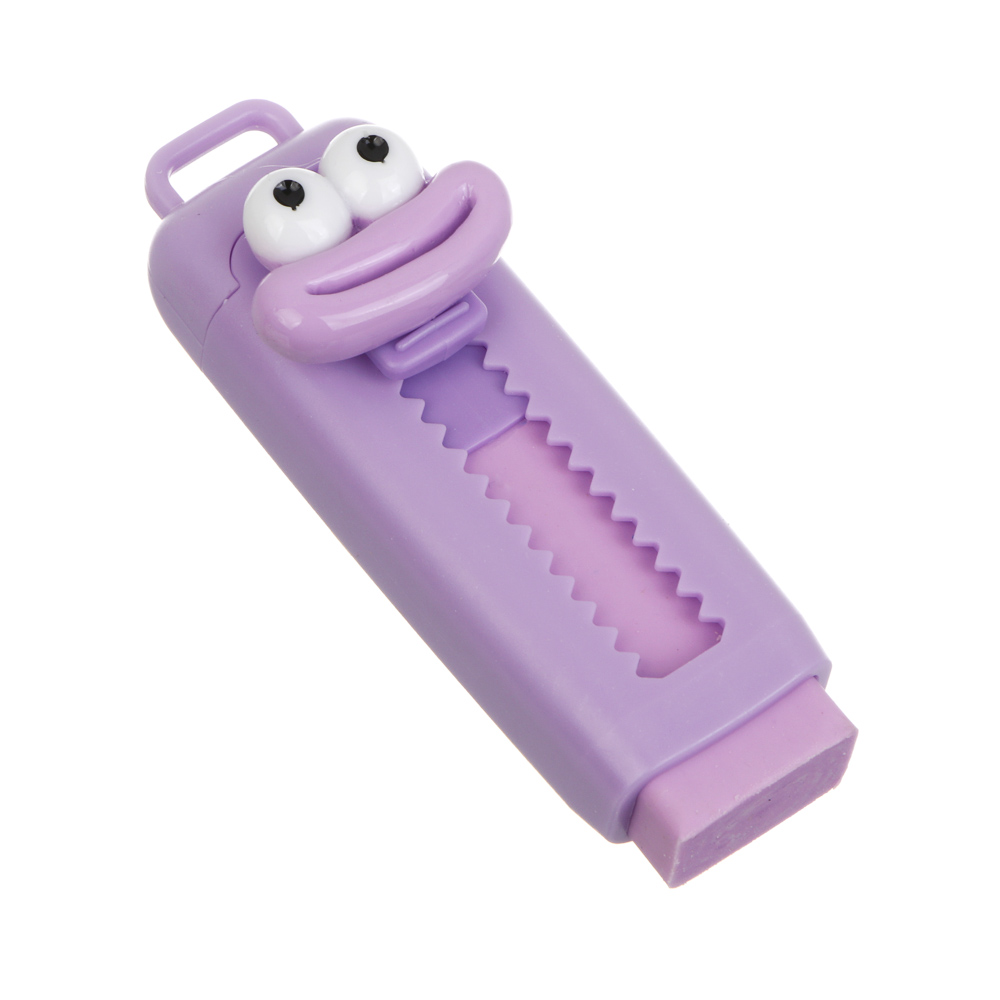 Ластик выдвижной "Мемы", 8,5х2,5см, ТПР, пластик, 4 вида, шоу-бокс - #1