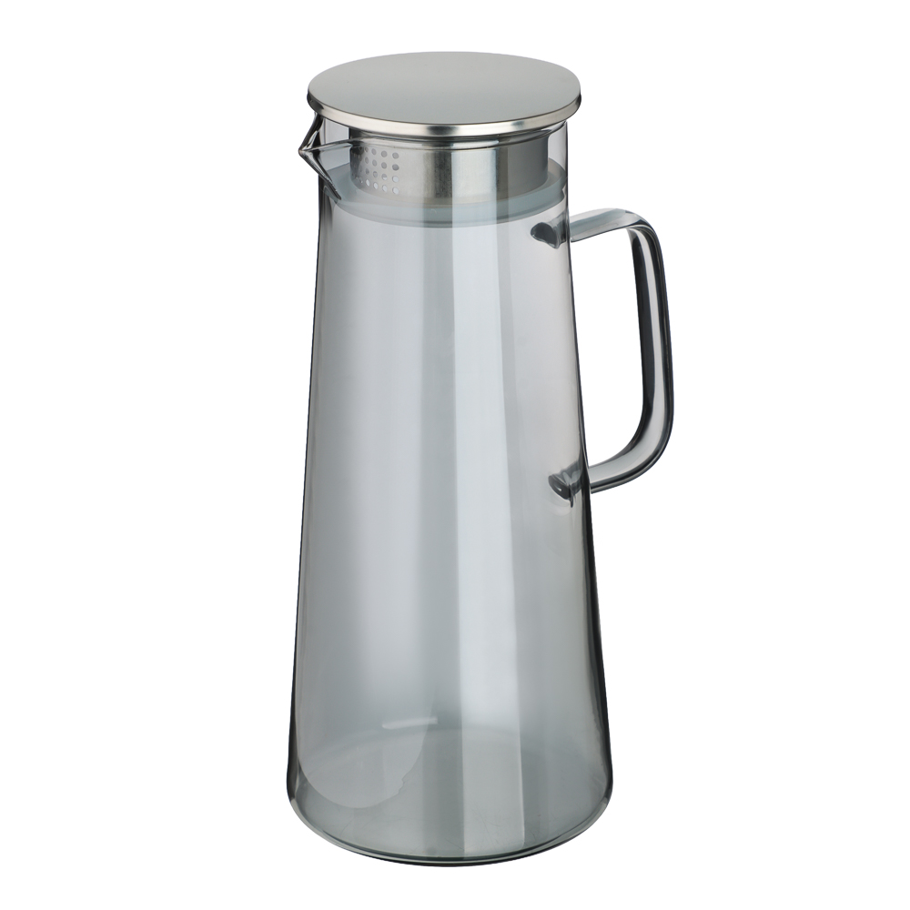 SATOSHI Графит Кувшин для воды 1,8л, стекло, нерж.сталь - #2