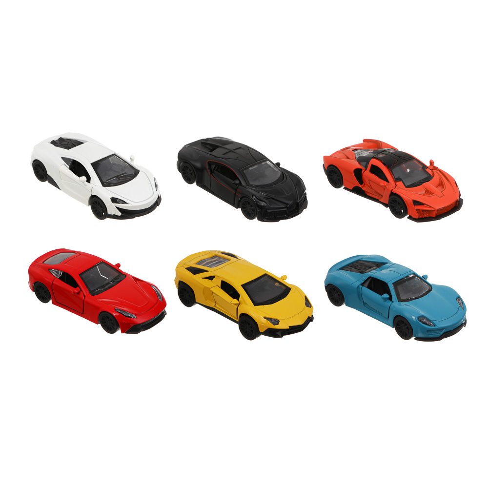 ИГРОЛЕНД Машинка инерционная "Автогонка", металл, 10,8х4,6х3 см, 6 диз - #1