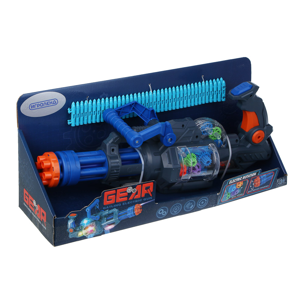 ИГРОЛЕНД Автомат, свет звук, 3хАА, PP, 40х12х18 см, 2 дизайна - #13