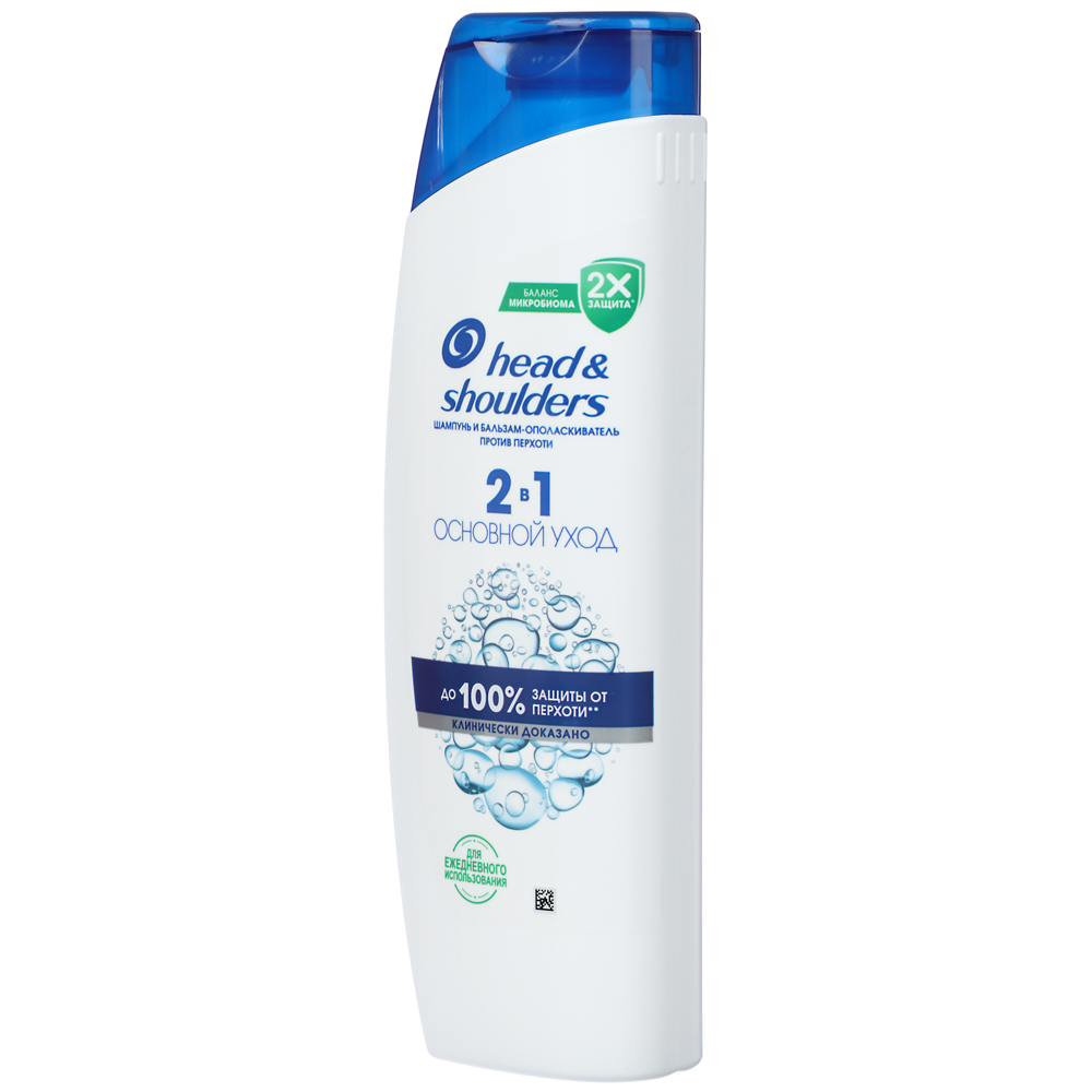Шампунь и бальзам-ополаскиватель 2в1 HEAD & SHOULDERS Против перхоти, основной уход, п/б, 330мл - #2