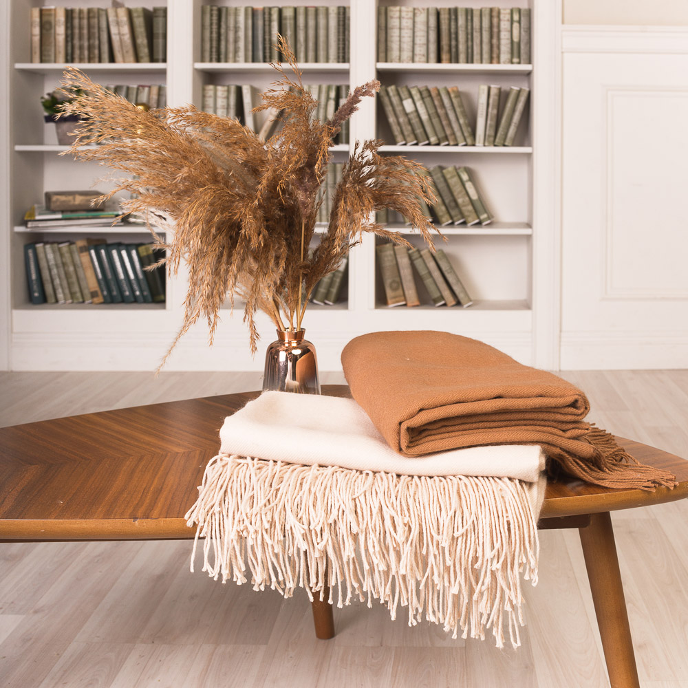 PROVANCE Плед легкий с кисточками 130х170см, 100% акрил, 2 цвета - #7