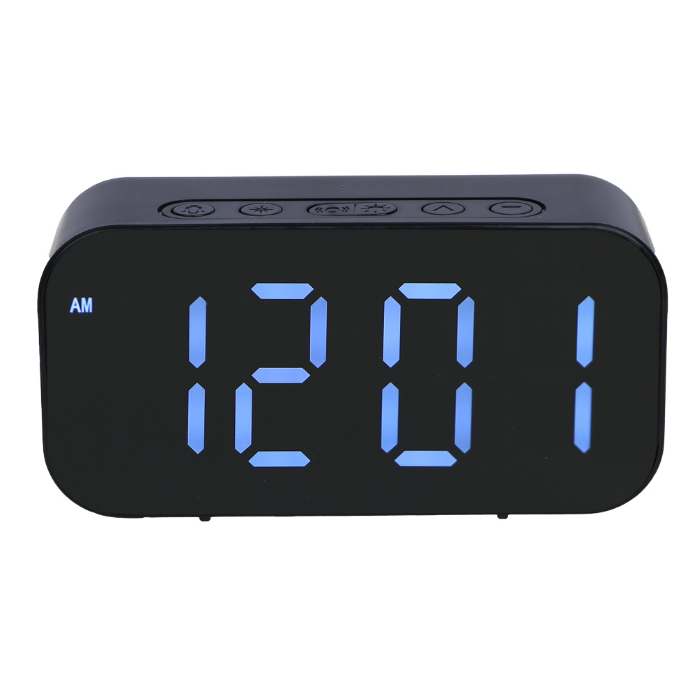 LADECOR CHRONO Будильник электронный, 12x4x6 см,3xAAA, пластик, цвет корпуса черный - #1