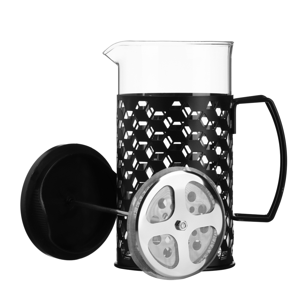 SATOSHI Монблан Френч-пресс 1000мл, стекло, нерж.сталь - #5