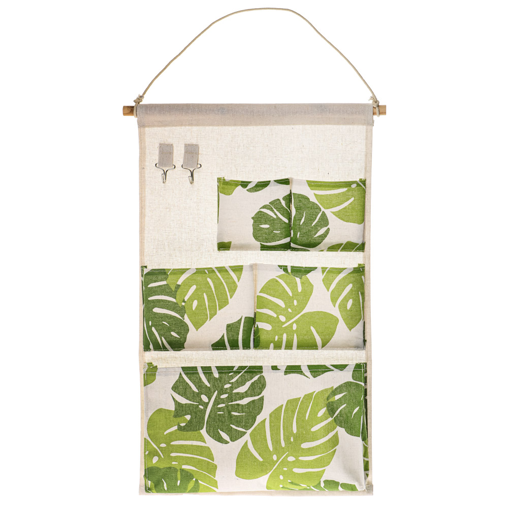 VETTA Барселона Кофр подвесной настенный, 5 объемных карманов, 2 крючка, текстиль, 34х55см,4 дизайна - #10