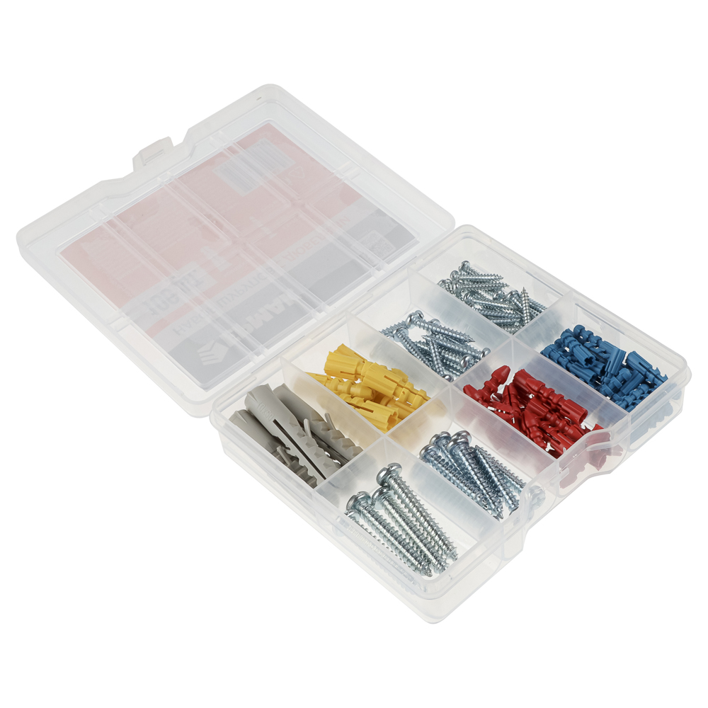 ЕРМАК Набор металлических шурупов с дюбелями на 106шт - #2