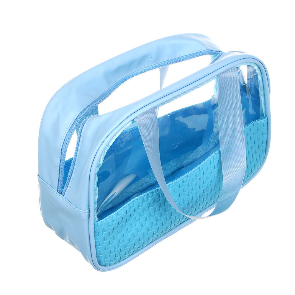 ЮL Косметичка банная с ручками, ПВХ, 24,5х16,5х7см, 3 цвета - #4