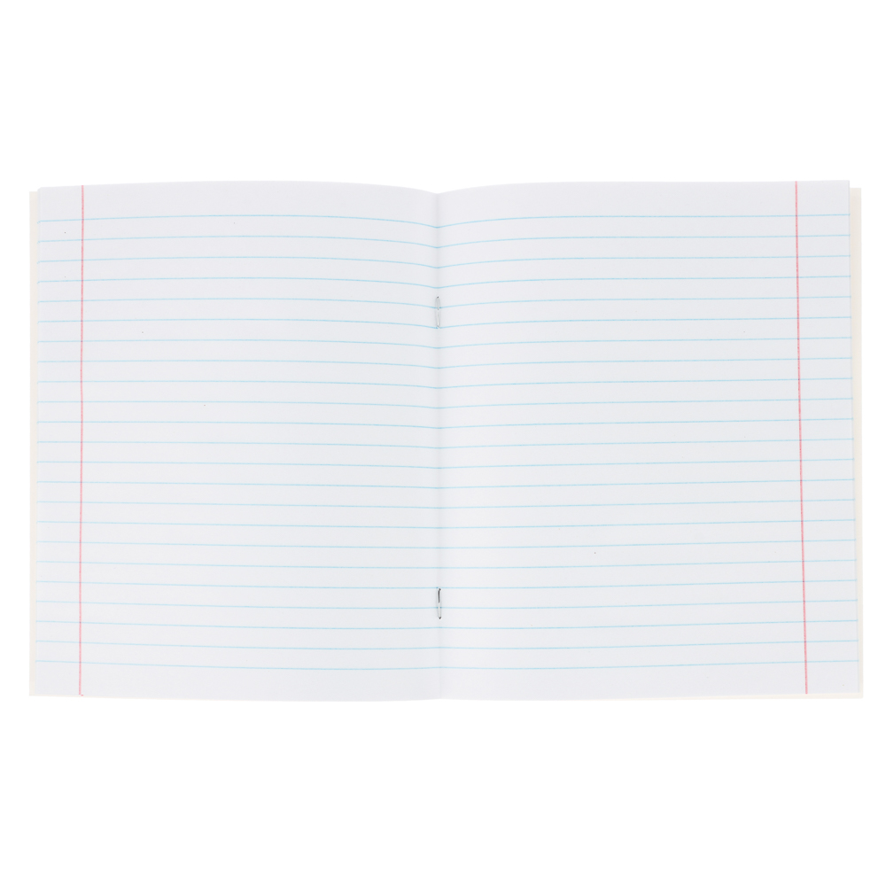 ClipStudio Тетрадь школьная 18л. в линейку, БЕЛЫЕ ЛИСТЫ, скрепка, обл. пластик - #13