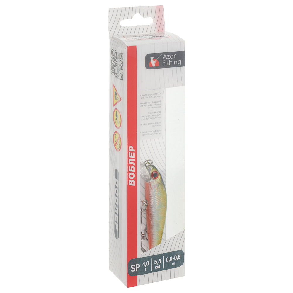 Воблер "Мини Минноу" тм AZOR FISHING, F, 4,0гр, 55мм, 0,0-0,8м, 5 цветов - #13