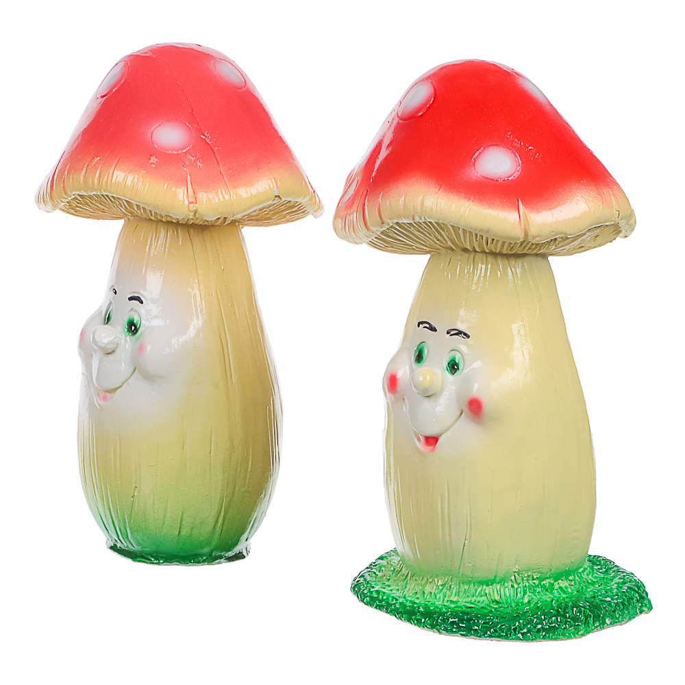 Фигура садовая Мухомор малый 20х12см гипс - #3