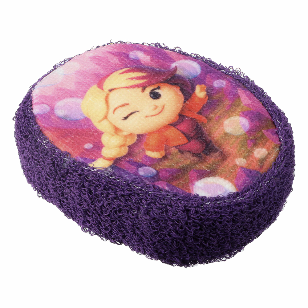 Мочалка-губка детская BY Русские Супергерои, размер 13x10x3см, пенополиуретан, 100% хлопок, 0+ - #8