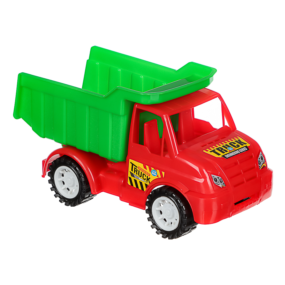 ИГРОЛЕНД Игрушка камазик, пластик, 11x23x13 см, 4 дизайна, для детей 3+ - #2