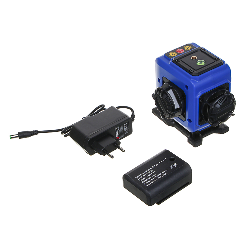 РОКОТ Уровень лазерный 12 лучей, 1АКБ, сумка чехол, зу - #2