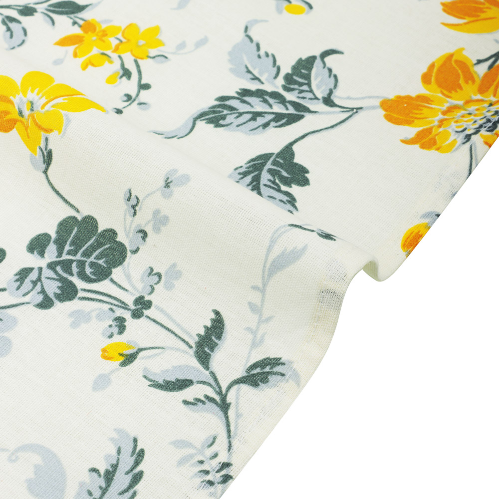 PROVANCE Простыня 2сп, 180х214см, 100% хлопок, бязь, белый / цветы - #3