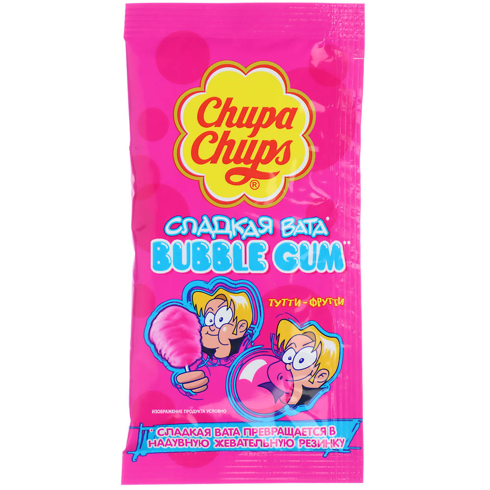 Chupa Chups Сладкая вата со вкусом Тутти-Фрутти, 11 г - #1