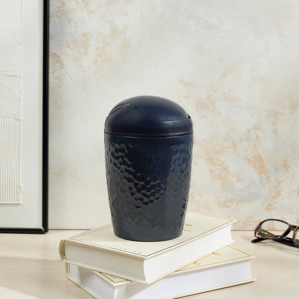 Контейнер для мусора настольный 1л, Luna, пластик, синий - #10