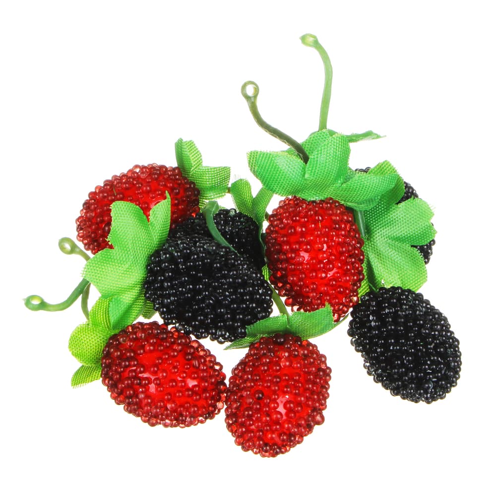 LADECOR Фрукты и ягоды искусственные, пластик, 5 видов - #1