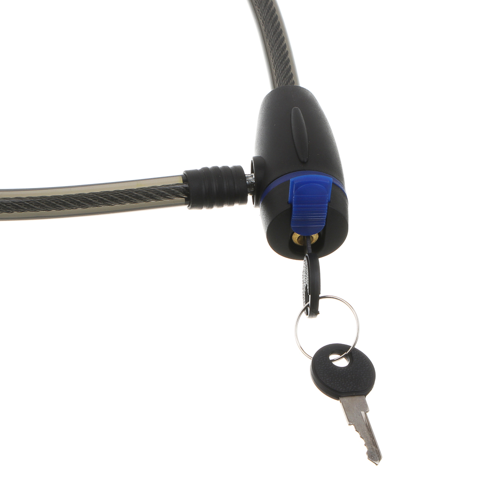 Замок велосипедный тм BY SPORT, противоугонный, тросовый, 800х12мм, металл, пластик, 3 цвета - #6