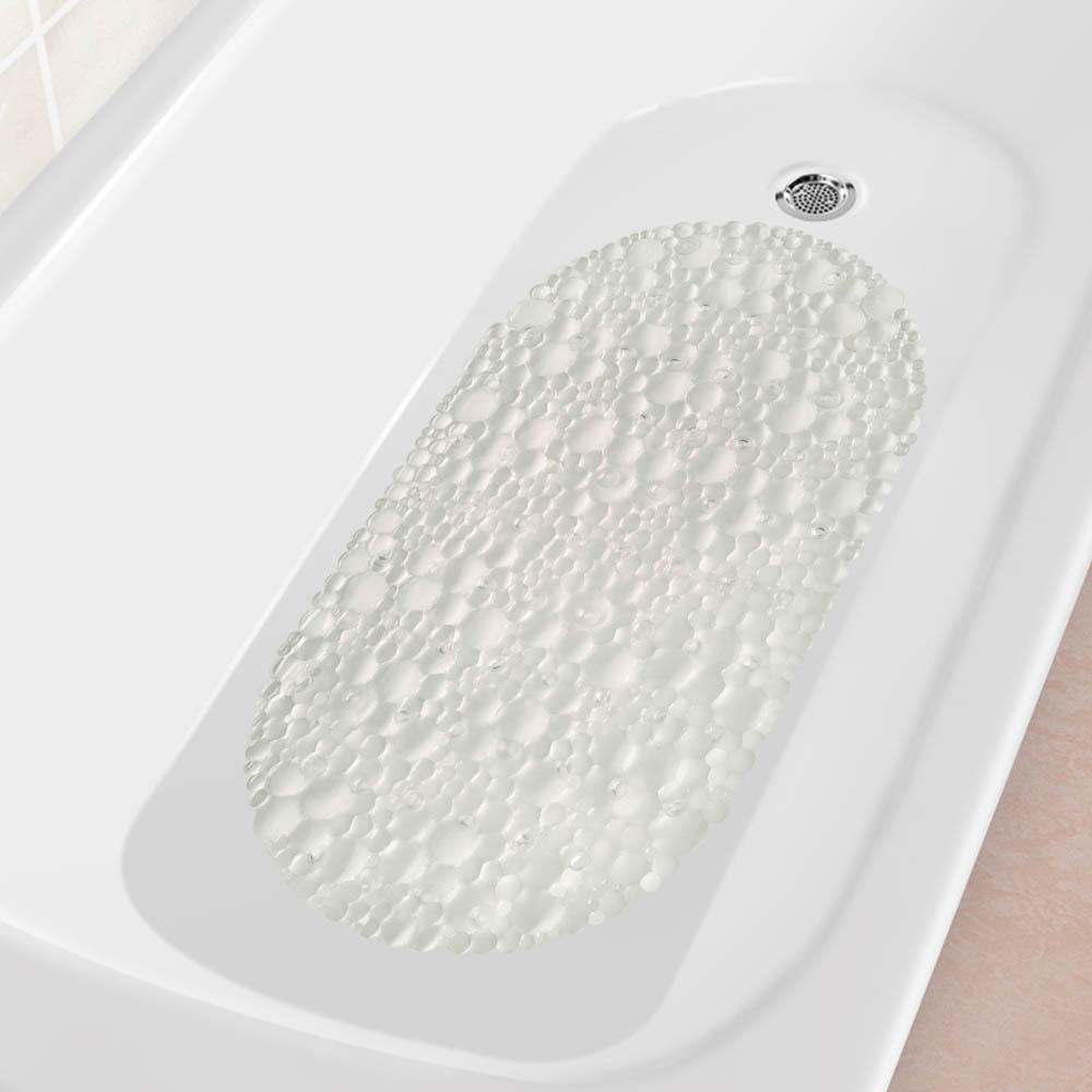 Коврик противоскользящий в ванную "Линза" 67см*38см, прозрачный - #3