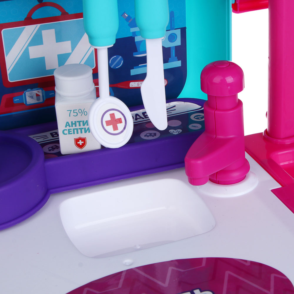 ИГРОЛЕНД Игровой набор доктора в чемодане, PP, картон, 24х13х31 см - #8