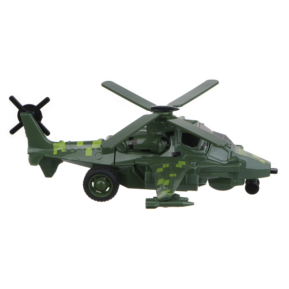 ИГРОЛЕНД Вертолет - трансформер 2 в 1, инерция, удар, ABS, 17х6х15 см, 2 дизайна - #9