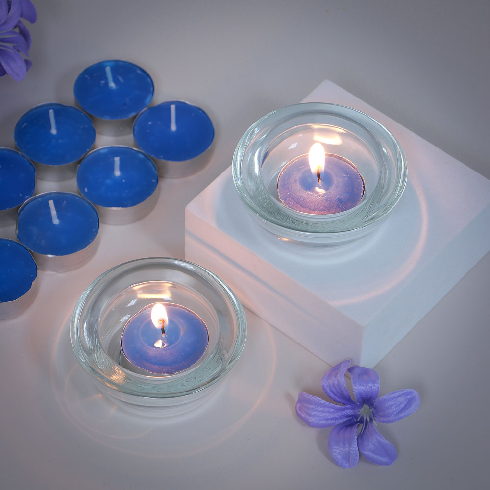 LADECOR Набор ароматических свечей с подсвечниками, (10+2), стекло, парафин, 6 видов - #8