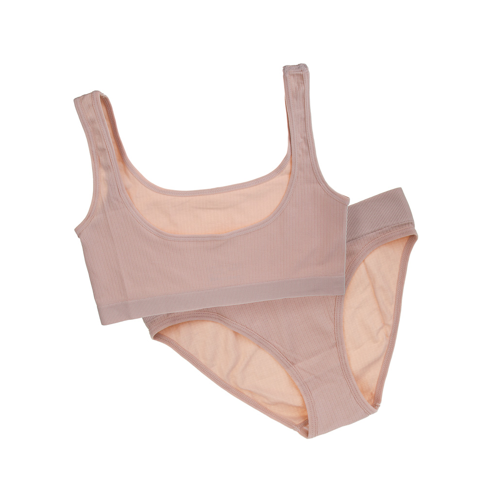 GALANTE Комплект:топ на широких лямках и трусы, р.42-44, 90%полиамид, 10%спандекс, бежевый, НБ25-18 - #2