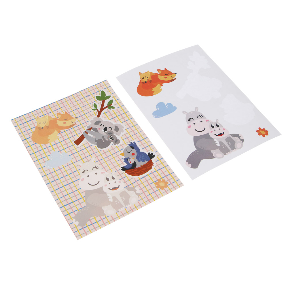 Набор для творчества "Наклеюшки", ХОББИХИТ, 2 картинки, картон, 15,2х21,4см - #3