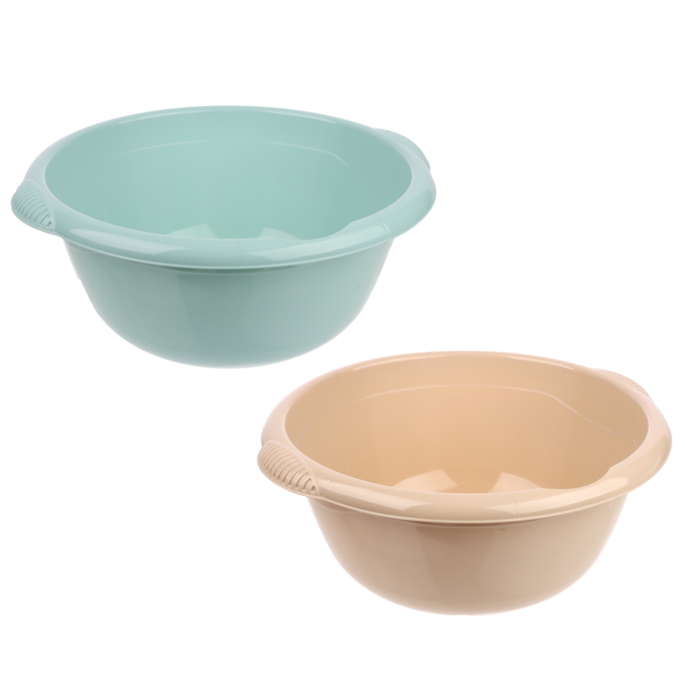 Таз 6,5 л цвет латте, морская волна - #1