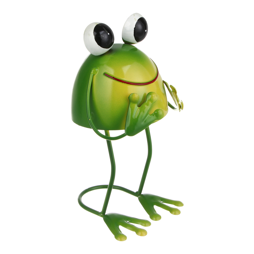 Фигурка садовая "Лягушка" тм INBLOOM, 10х10х19см, металл - #3
