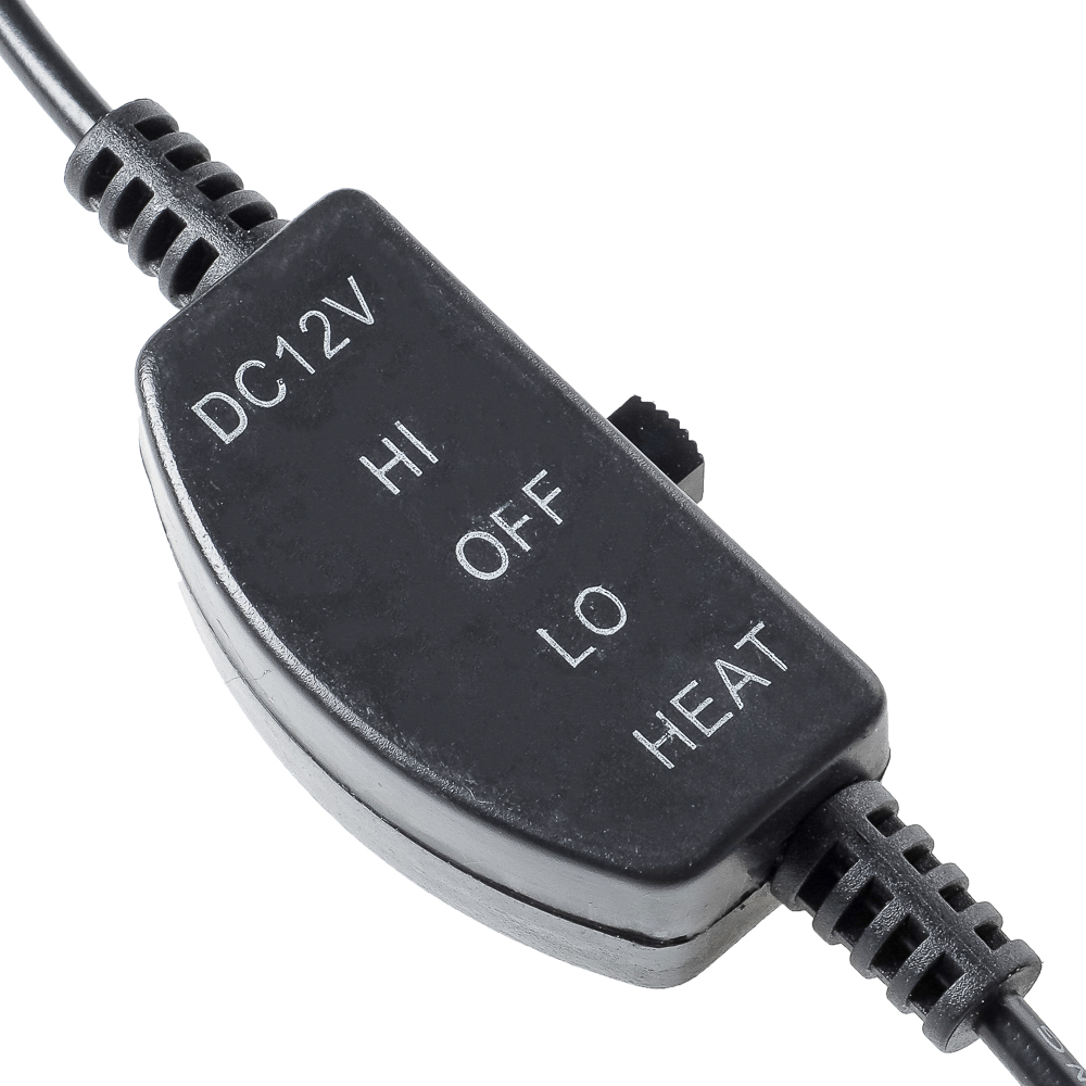 ЕРМАК Накидка с подогревом, 12В, регулятор, 95x50 см, провод 130 см, черный - #4