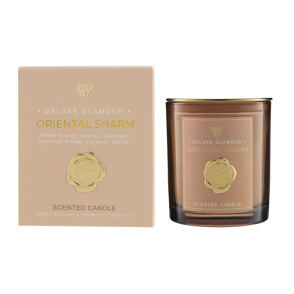 BY Свеча ароматизированная Deluxe Glamour, 200гр., Oriental Sharm - #1