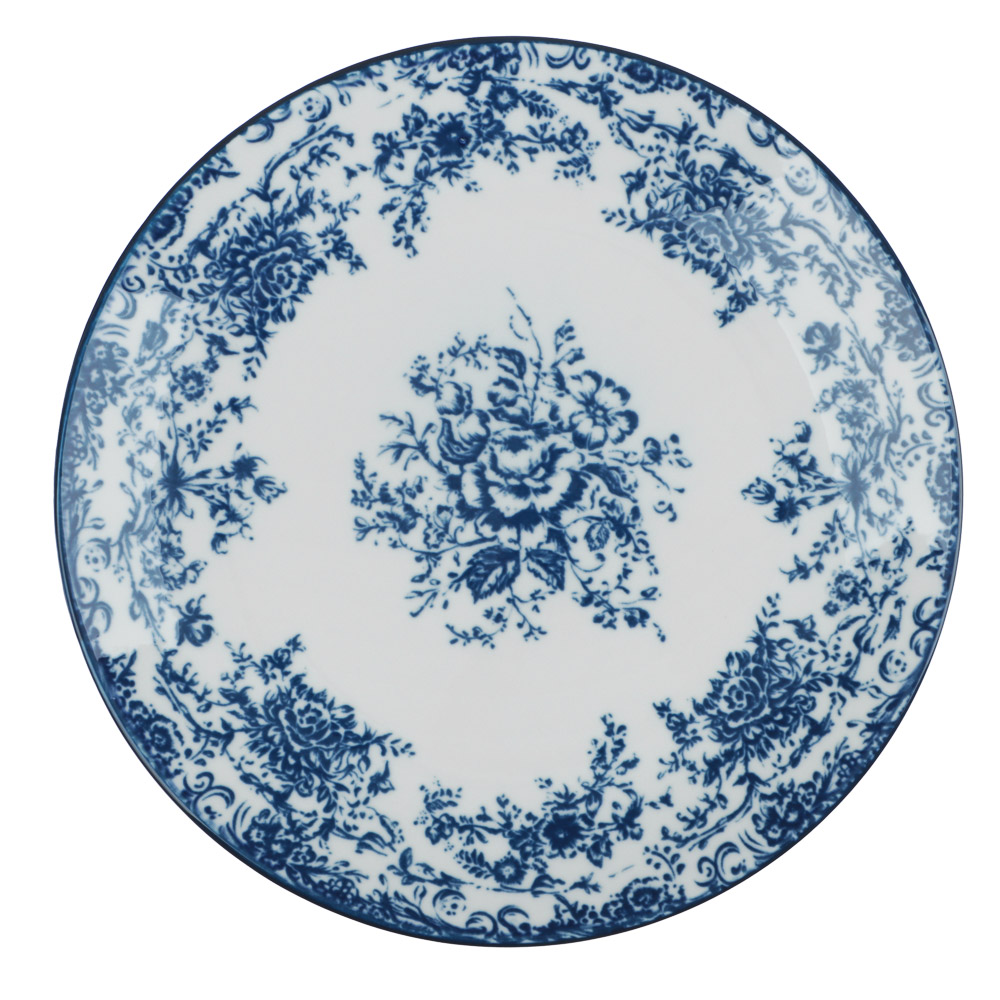 Тарелка закусочная 19см, тм MILLIMI, Элеганс, фарфор - #1