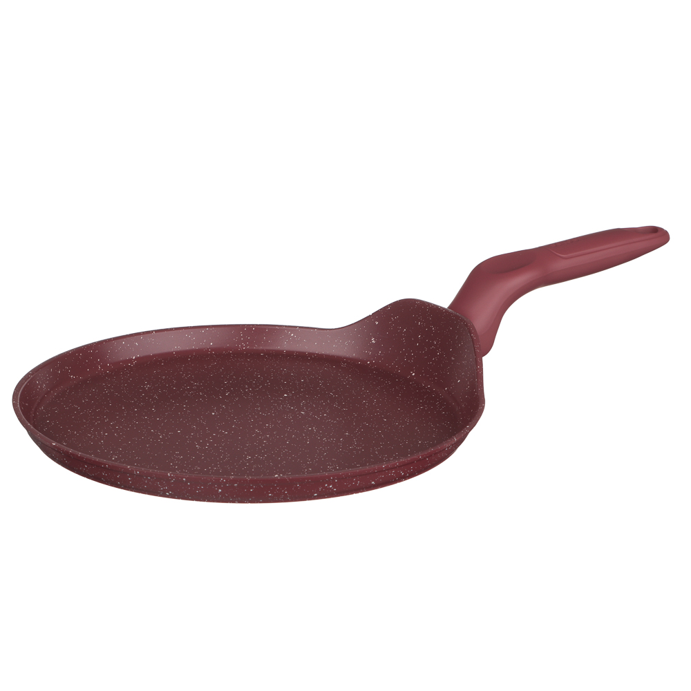 Сковорода литая блинная тм SATOSHI Мари d24см, антипригарное покрытие мрамор, индукция, 3 цвета - #2