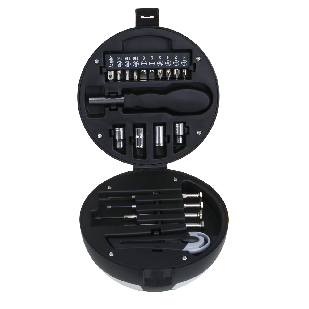 РОКОТ Набор подарочный: 4 головки, 10 бит, отвертка под биты, нож, 4 отвертки для точных работ - #3