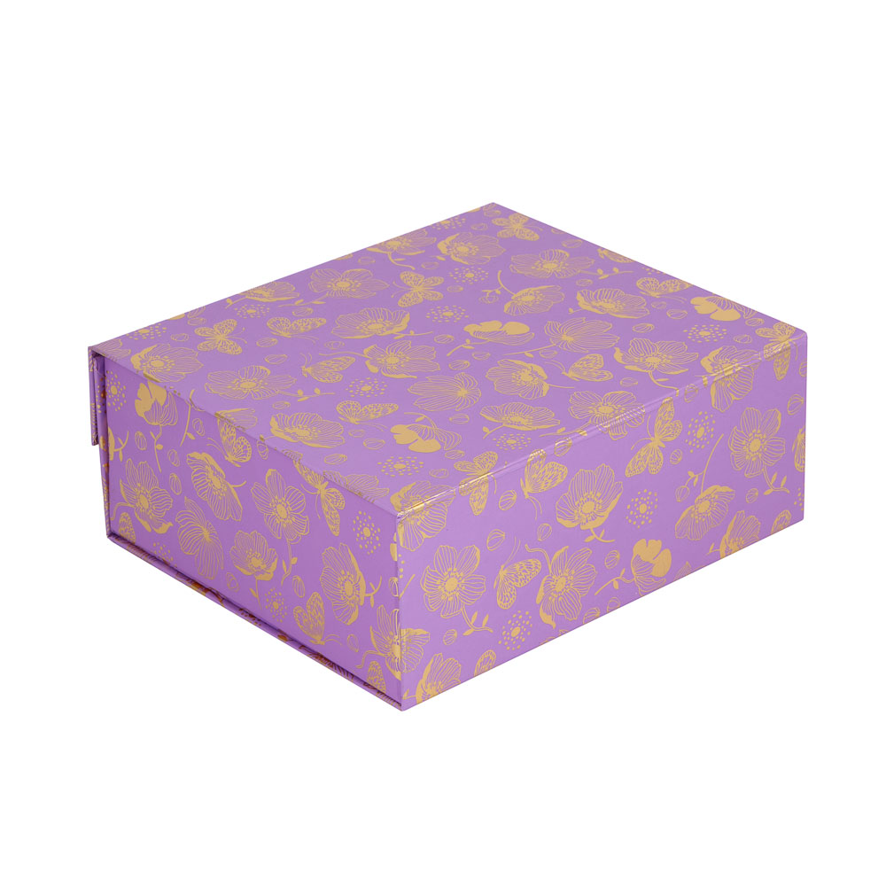 Коробка подарочная, картонная, складная, с лентой, 20x18x8 см, 6 цветов - #5