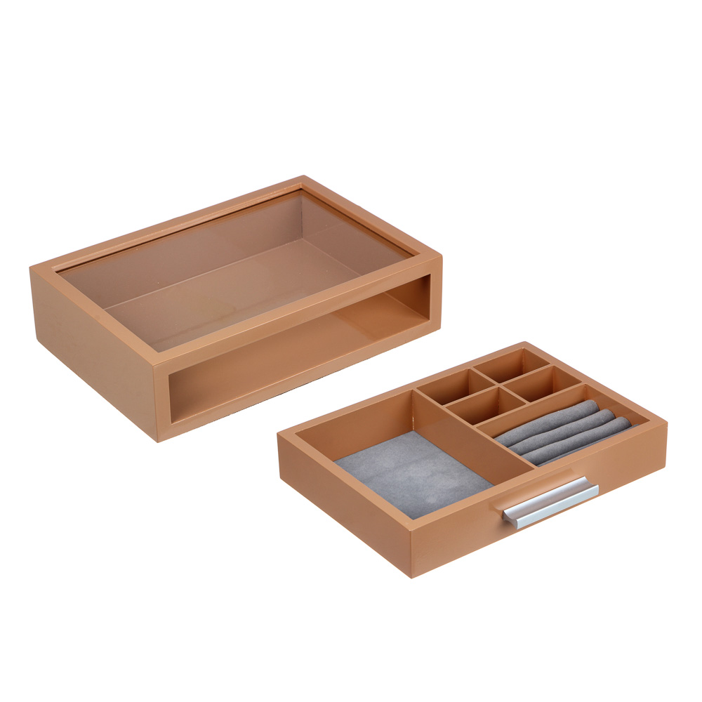 Шкатулка для украшений, полиэстер, 25,5x17,5x6,5 см, арт.07-20 - #3