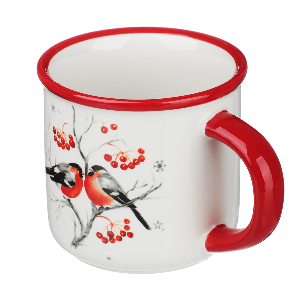 MILLIMI Снегири Кружка 400мл, керамика, подарочная упаковка - #2