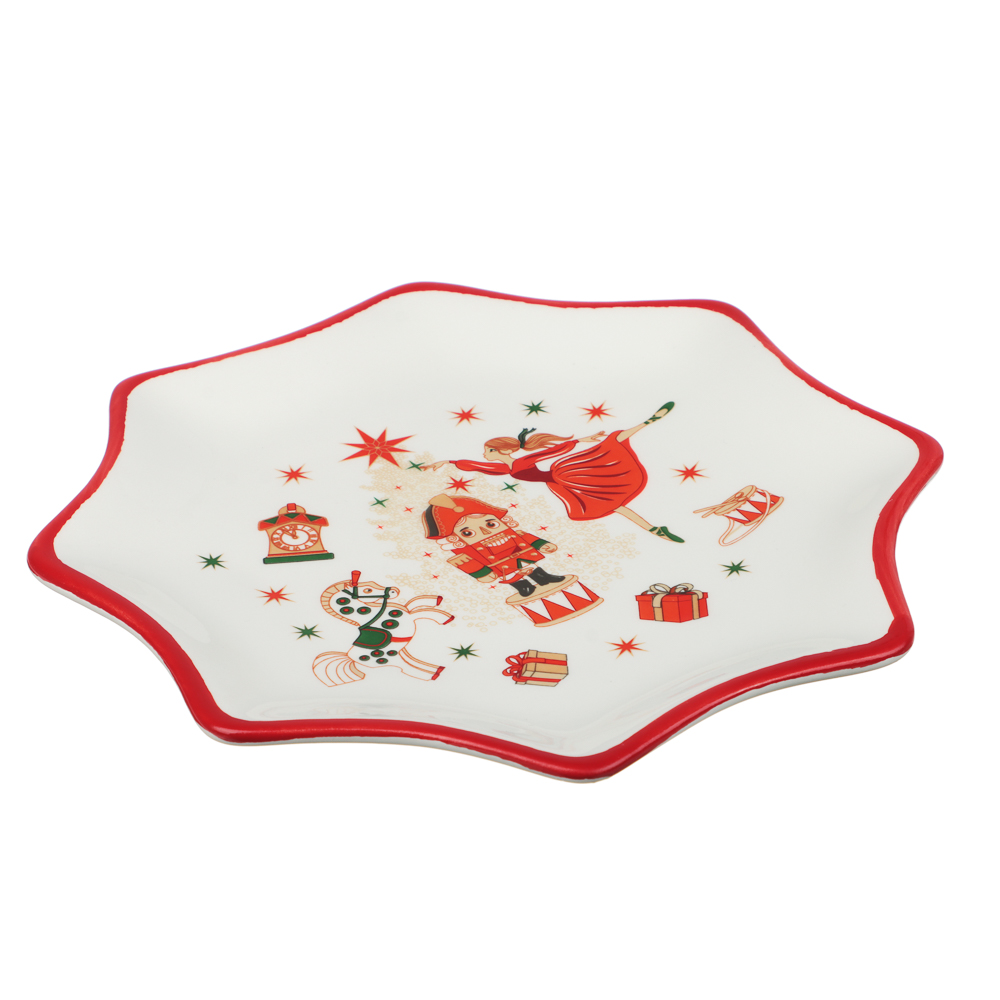 MILLIMI Щелкунчик Блюдо в форме звезды, 20х20х2см, керамика - #2